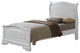 Burness Bed, White, Twin