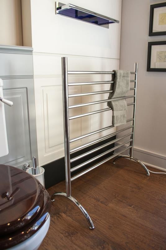 Freestanding Towel Warmer, Polished, 33