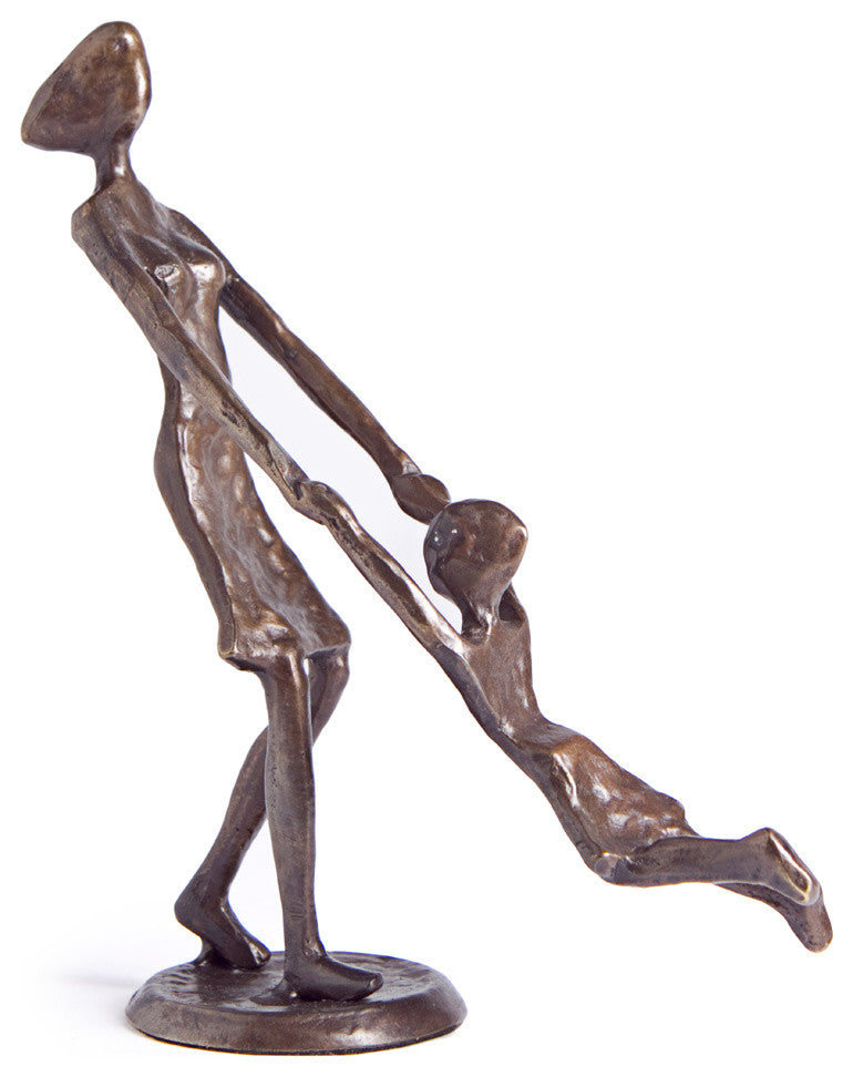 Danya B Mother Swinging Child Sculpture