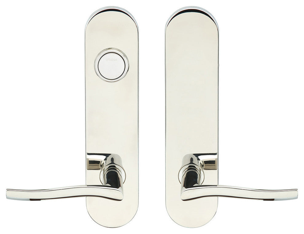 Waterfall Lever, Tubular Dummy Entry With Dummy Cylinder, Left Hand