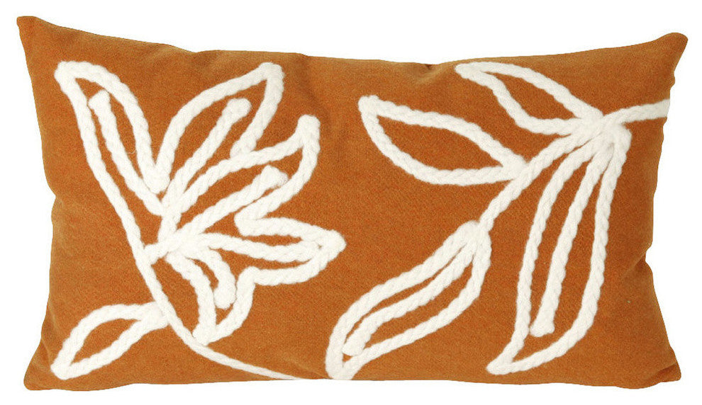 Visions I Windsor Pillow, Orange, 12"x20"