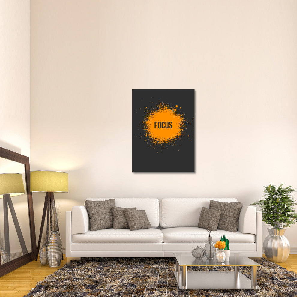 "Focus Splatter Poster 3" Fine Art Print