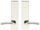 Phoenix Lever, Tubular Passage, Polished/Satin Stainless Steel, 2-3/4" Backset