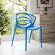 Modern Blue Locus Dining Side Chair