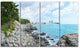 "Pathway Along The Coast of Dogbane" Landscape Wall Art, 4 Panels, 48"x28"