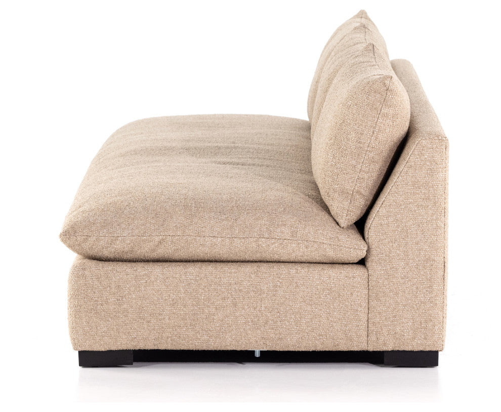 Grant Armless Sofa, 94", Heron Sand