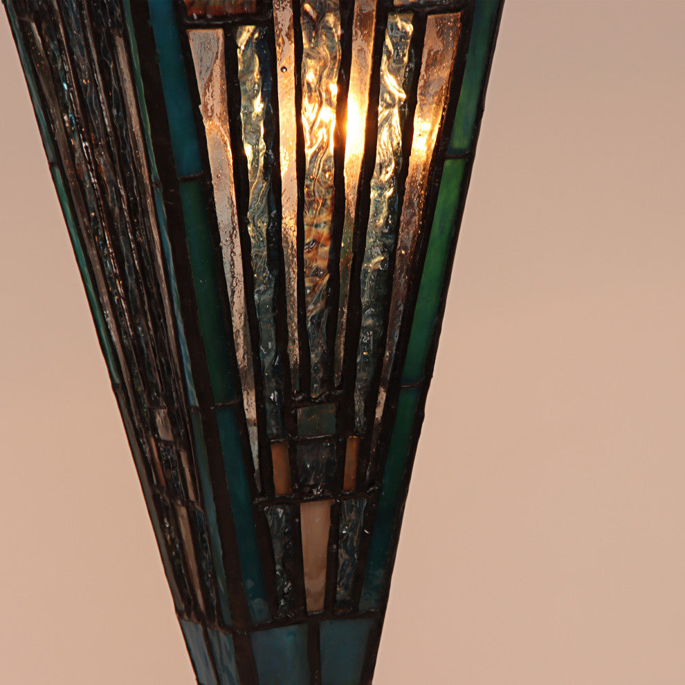 Innes Mission-Style 3 Light Double Lit Table Lamp 16" Wide