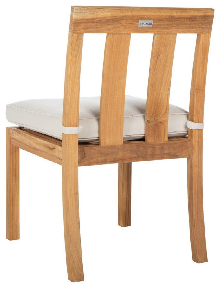 Safavieh Montford Brazilian Teak Dining Chair Natural