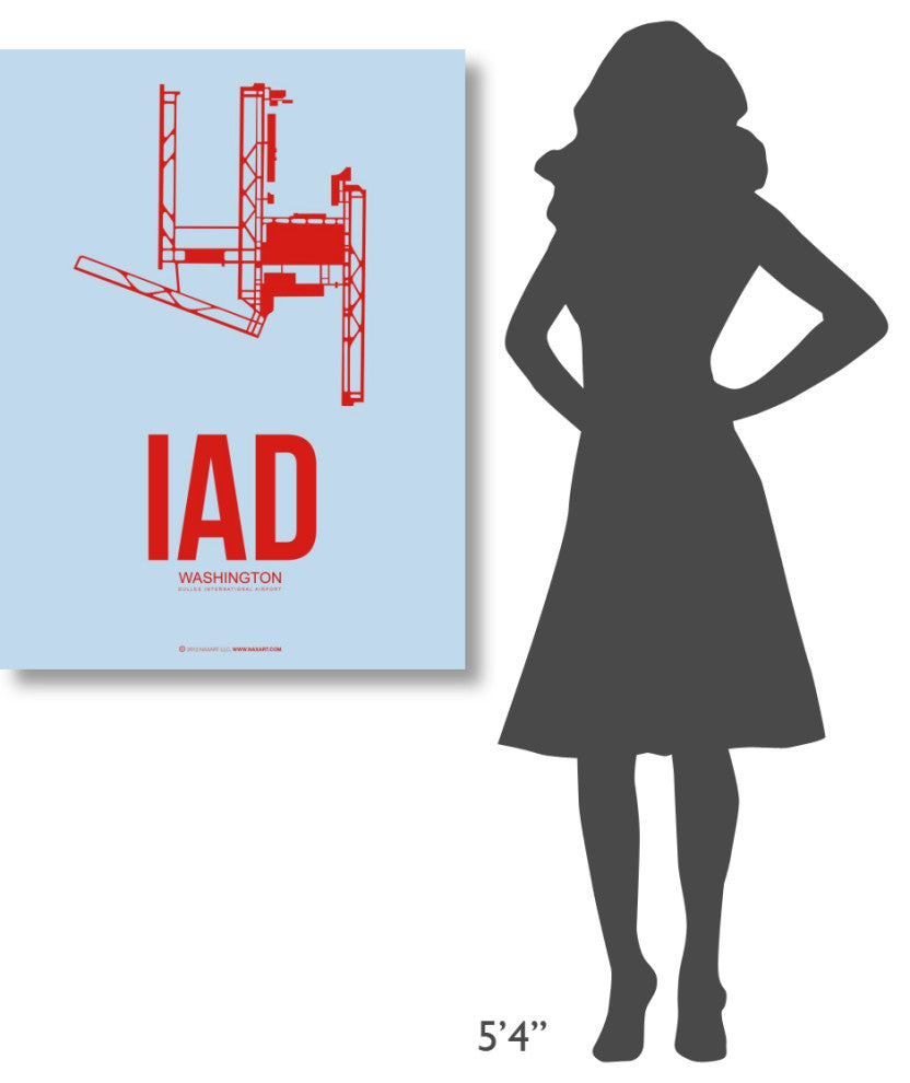 "IAD Washington Poster 2" Fine Art Print