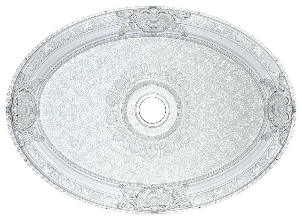 Artistry Lighting, Oval 43"x32" Classic White Ceiling Medallion (ART0811-Q-201)