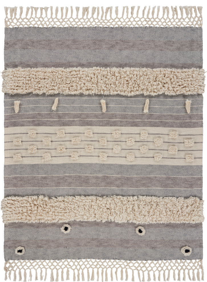 Eclectic Overtufted Throw Blanket