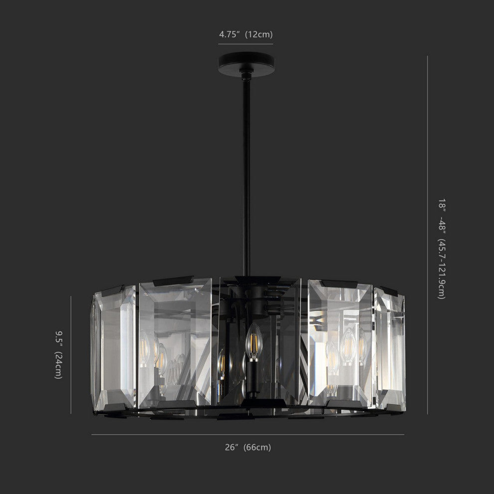 Safavieh Couture Esperanza Crystal Chandelier Black