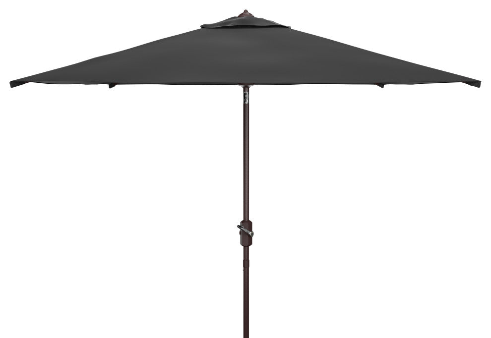 Safavieh Kamen 10 Ft Auto Tilt Umbrella, Black