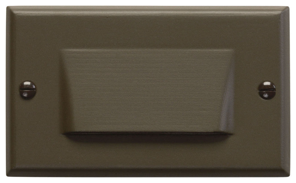 Kichler 12602AZ LED Step Light Shielded, Bronze Finish