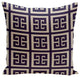 Geometric Decorative Pillow, Latte Spring Navy, 18"x18"