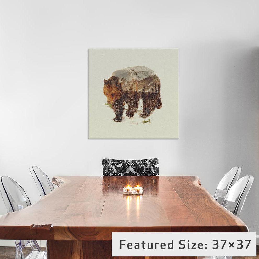 "Bear I" by Andreas Lie, 26"x26"x1.5"