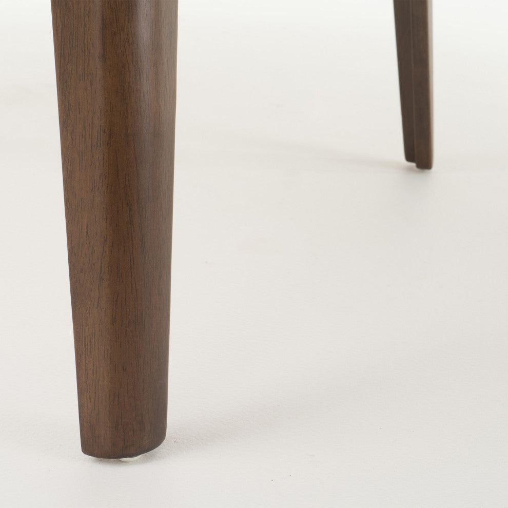 GDF Studio Elsinore Finished Wood Dining Table, Natural Walnut