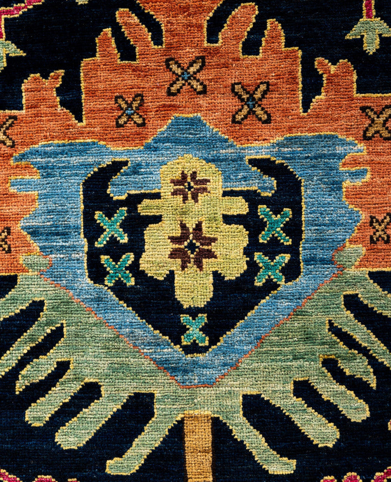 Serapi One-of-a-Kind Hand-Knotted Area Rug Blue, 8'2" x 10'3"