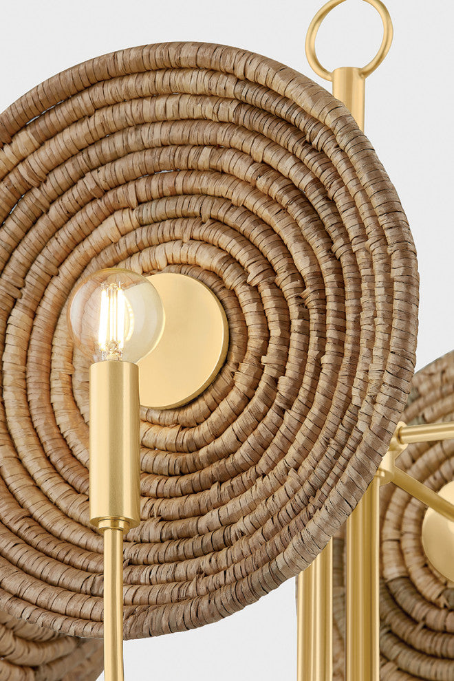 Mitzi Ashby Chandelier Aged Brass