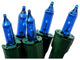 Perm-O-Snap Mini Christmas Lights, Set of 50, Green/Blue