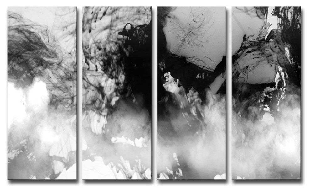 Ready2HangArt 'Glitzy Mist XXI' by Tristan Scott, 24"x48", 4 Piece Set
