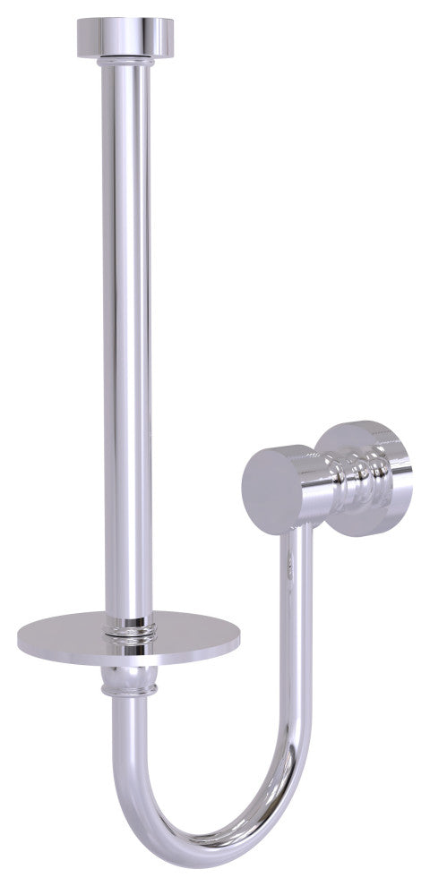 Foxtrot Upright Toilet Tissue Holder, Polished Chrome