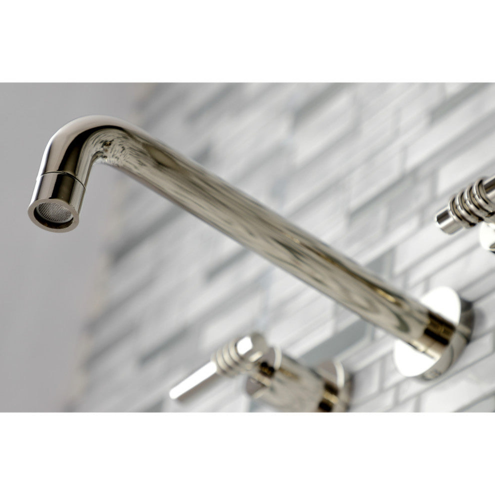 KS8026ML Two-Handle Wall Mount Tub Faucet, Polished Nickel