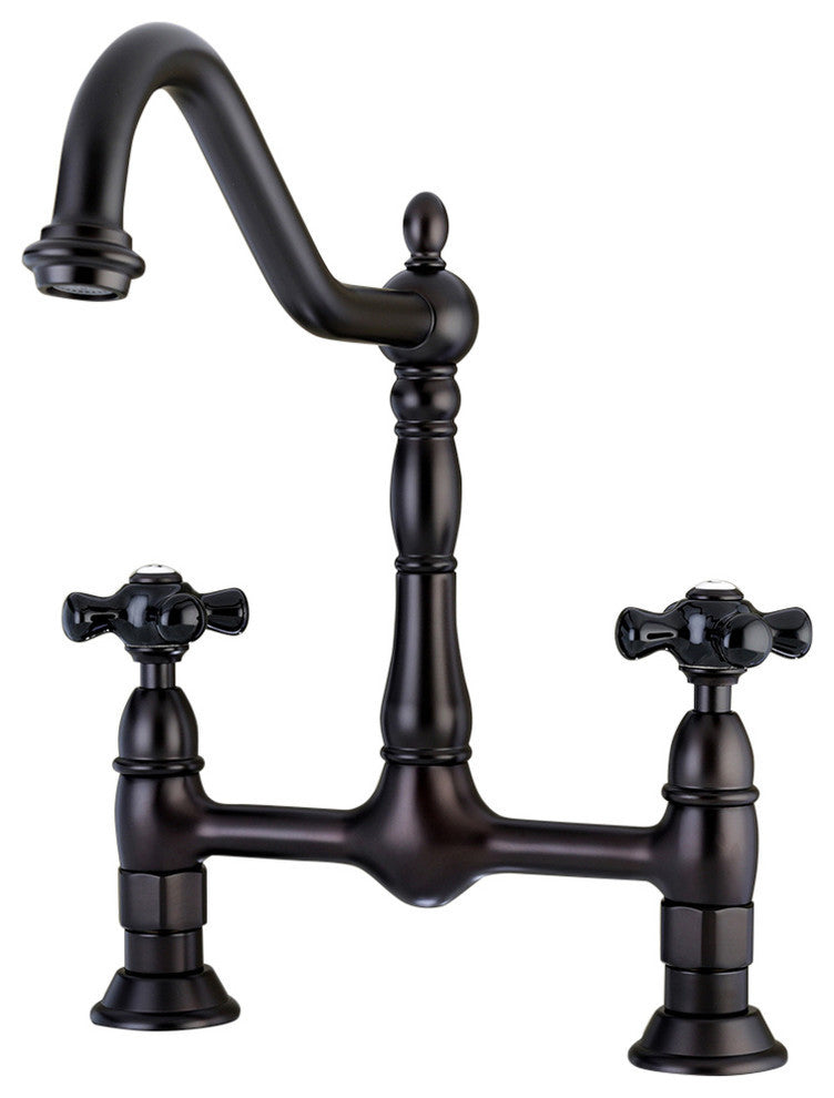 Kingston Brass Bridge Kitchen Faucet, Oil Rubbed Bronze