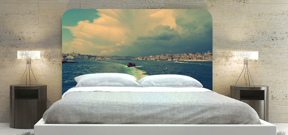 "Istanbul Harbor" Headboard