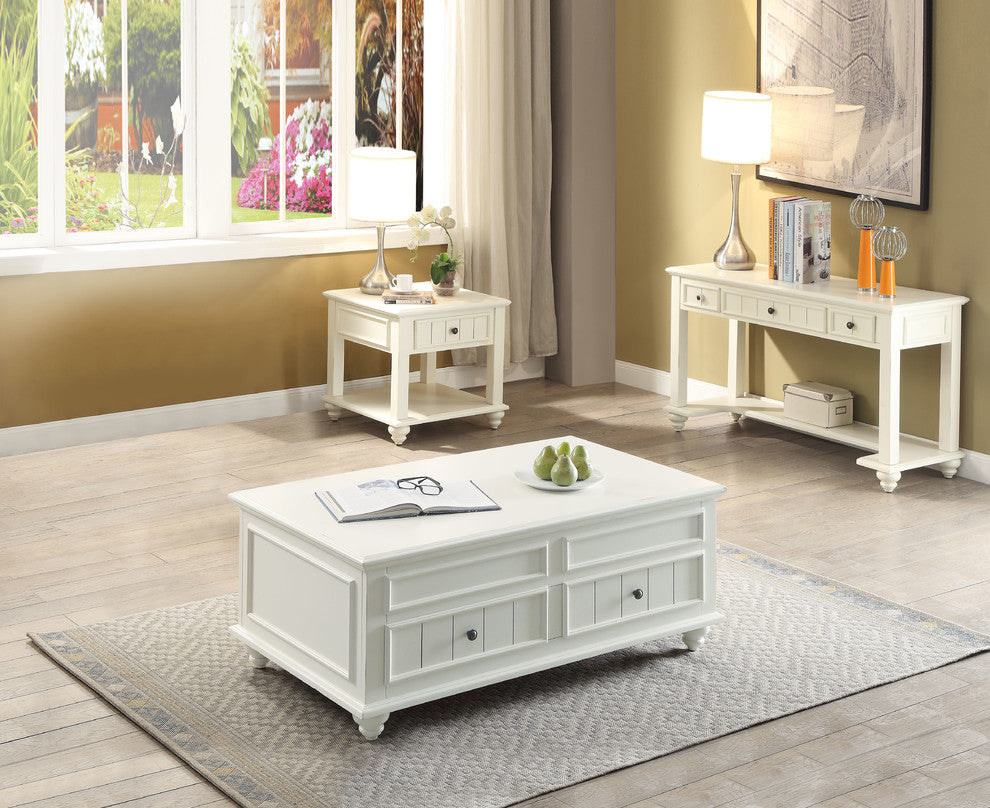 Natesa Coffee Table With Lift Top, White Washed