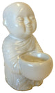 Young Standing Ceramic Monk with Alms Bowl
