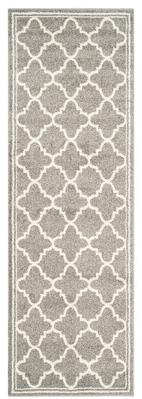 Safavieh Amherst Amt422R Outdoor Rug, Dark Grey/Beige, 6'0" X 9'0"