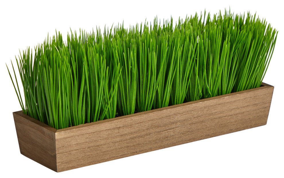 12" Grass Artificial Plant, Decorative Planter