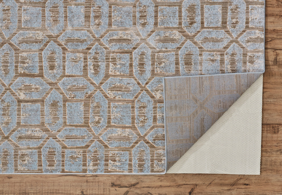 Weave & Wander Carini Rug, Ice, 7'10"x11'
