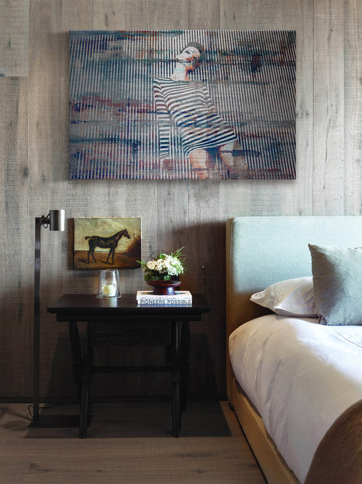 "Stripes" Painting Print on Brushed Aluminum, 60"x40"