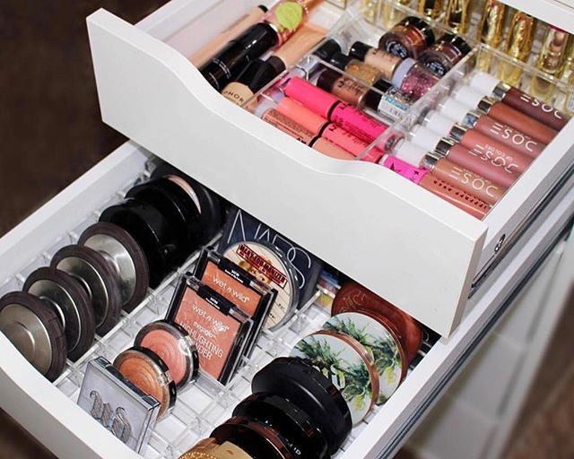 Alexa Acrylic Organizer Singles, Compact Organizer, 21 Slots, Wide