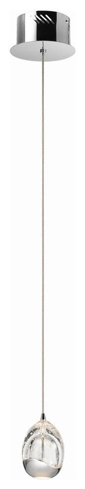 Lavinia LED 1-Light Mini Pendant, Chrome