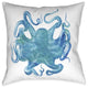 Laural Home Aqua of the Deep Outdoor Decorative Pillow, 20"x20"