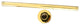 Ceiling Mounted Gold Shower Arm Round Shape Brass Shower Head Holder