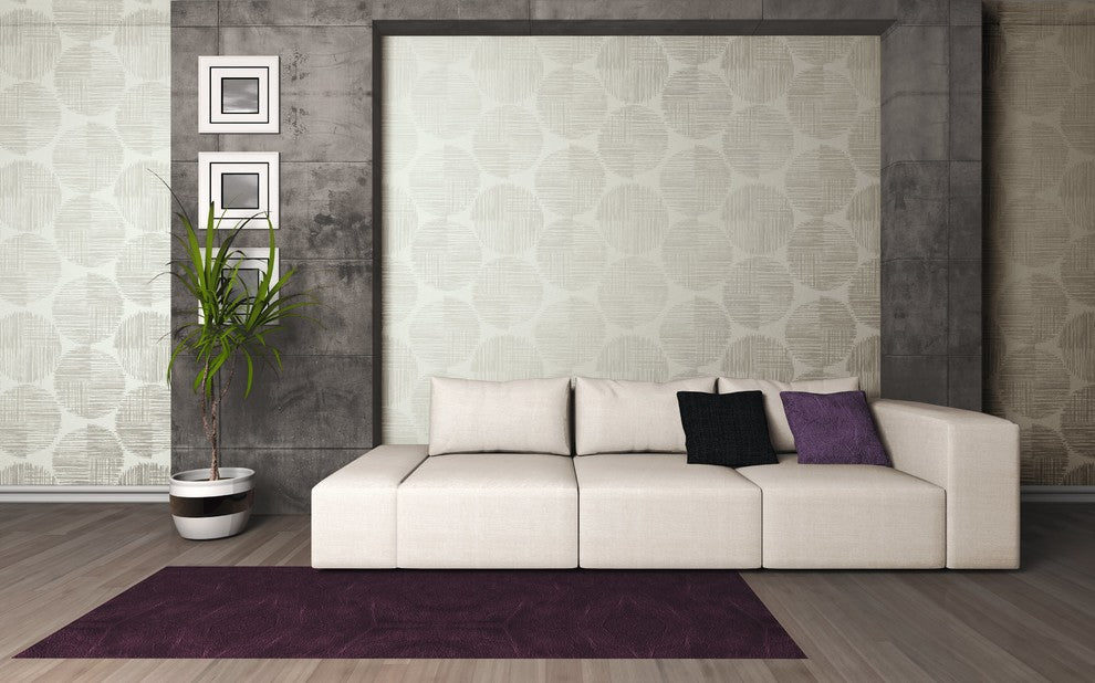Spot 3, A Hint of Elegance Metallic, White Wallpaper Roll, Modern Wall Decor