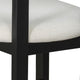 Heise Modern Open Back Dining Armchair With Cushion, Set of 2, Beige/Black
