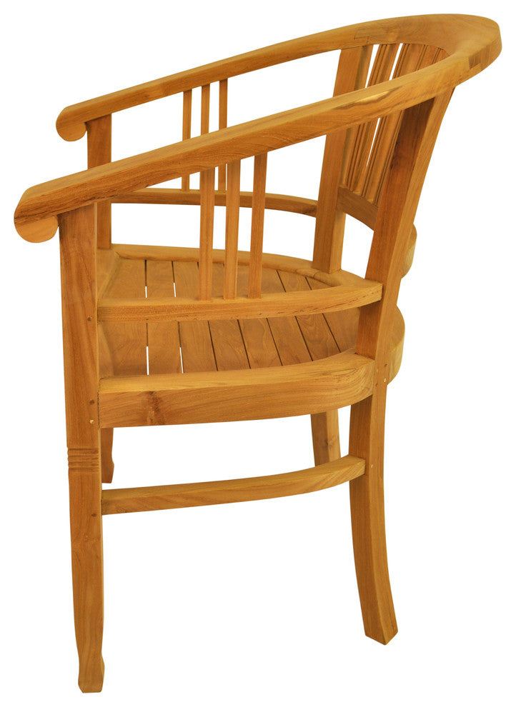 Anderson Teak CHD-044 Captain' s Wooden Dining Armchair
