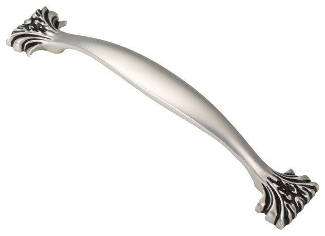 Belwith Hickory 128mm Ithica Satin Antique Silver Cabinet Pull P3433-SAS