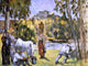 Paul Cezanne Life in the Fields - 21" x 28" Premium Canvas Print