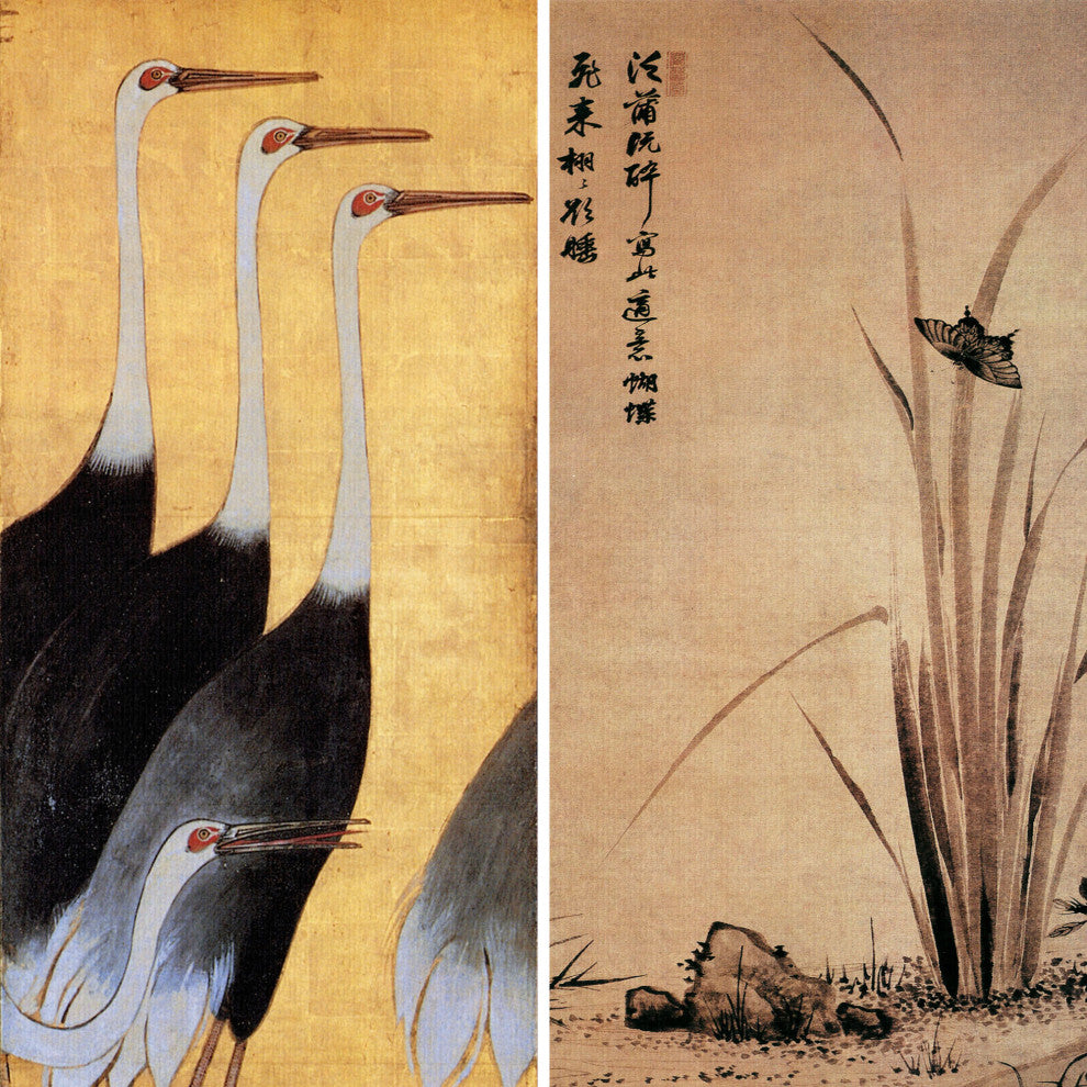 6' Tall Double Sided Cranes Room Divider