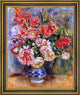 Pierre Auguste Renoir Bouquet Framed Premium Canvas Print, 20"x25"