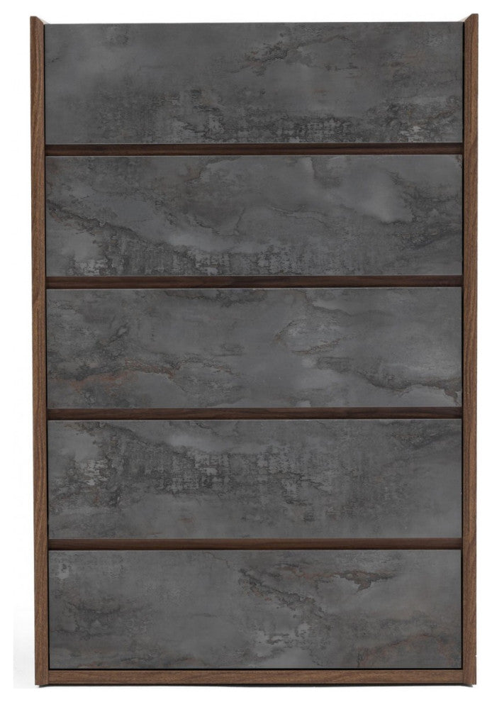Nova Domus Rado Modern Walnut and Stucco Chest