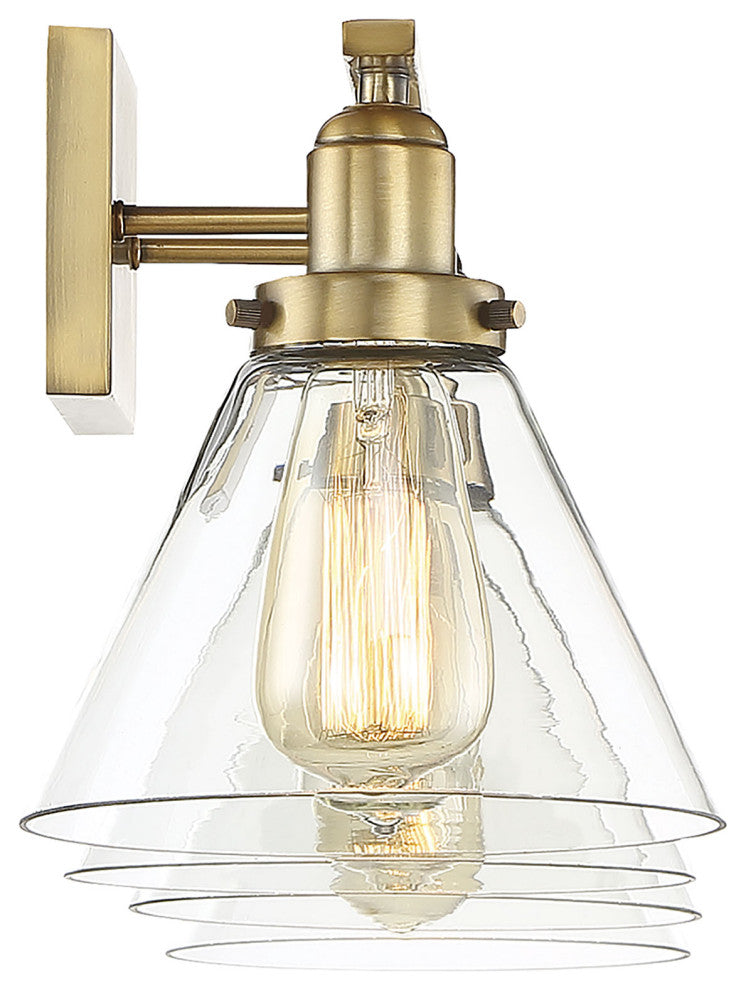 Drake 4-Light Bathroom Vanity Light, Warm Brass