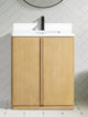 Lucas Bathroom Vanity, Washed Oak, 30", Single Sink, Freestanding