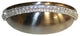 Art Deco Drawer Cup Pull, Satin Nickel, 3.75"